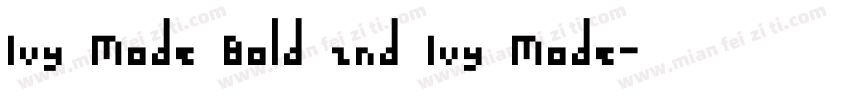 Ivy Mode Bold znd Ivy Mode字体转换